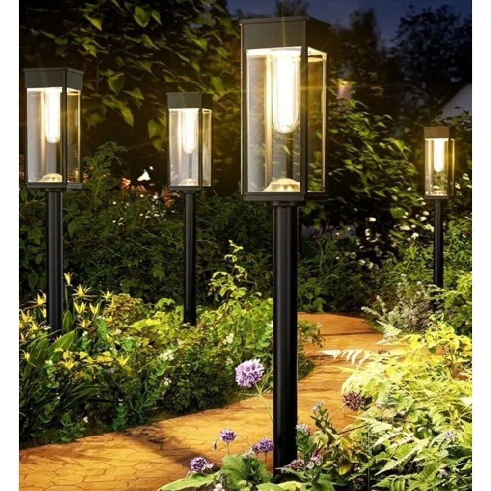 8 Pack Solar Garden Lights Outdoor Waterproof Landscape LED Lights Pathway Yard